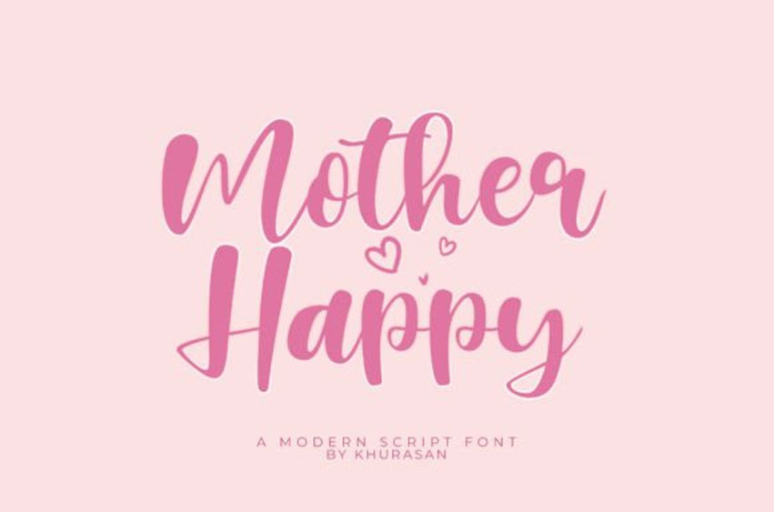 Mother Happy Font