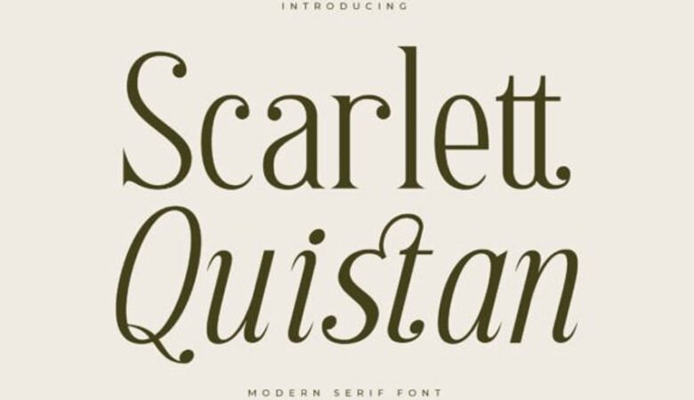 Scarlett Quistan Font