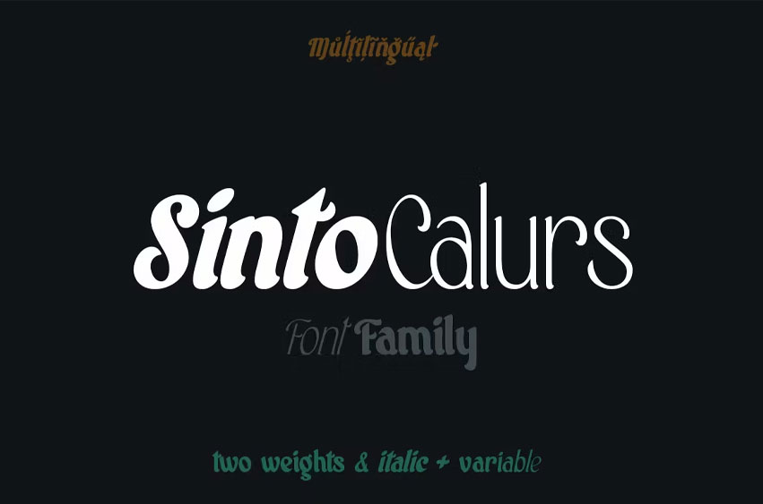 Sinto Calurs Font