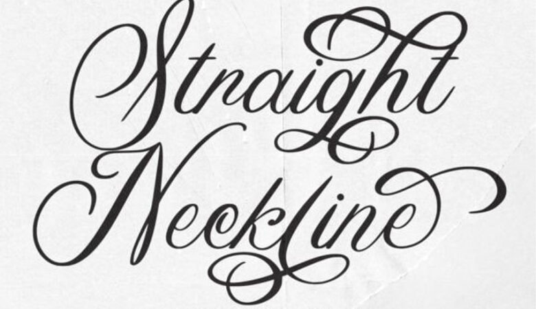 Straight Neckline Font