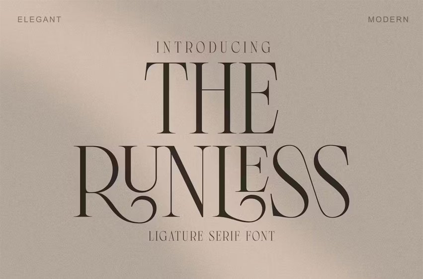 The Runless Font