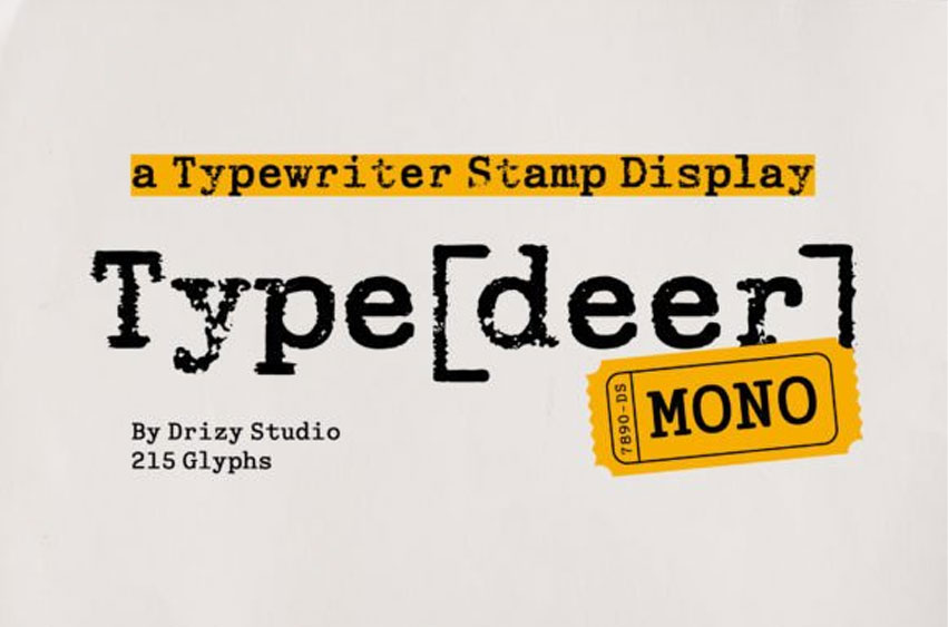 Typedeer Mono Font