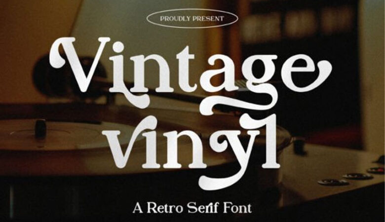 Vintage Vinyl Font