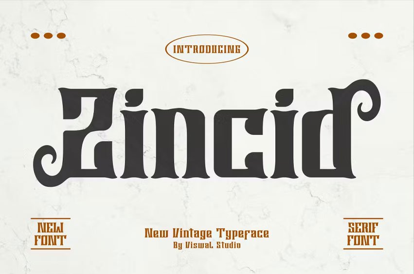 Zincid Font