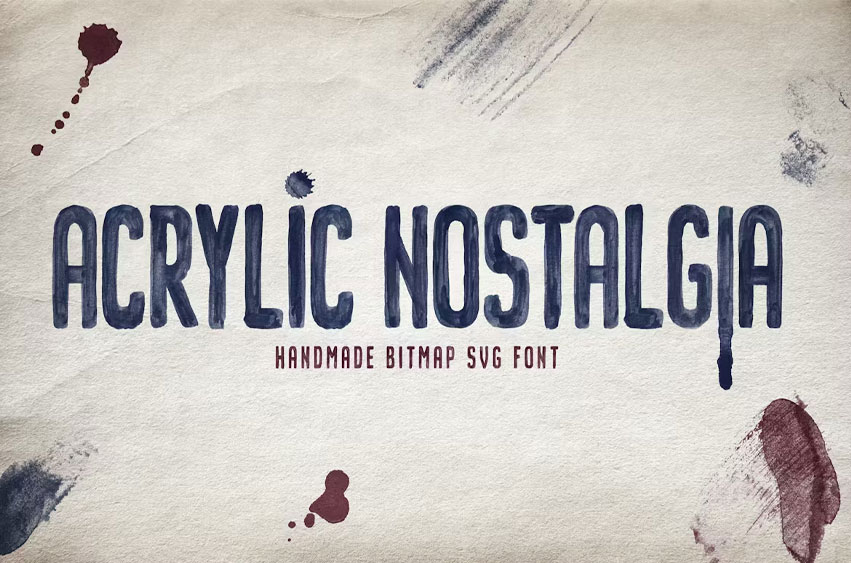 Acrylic Nostalgia Font