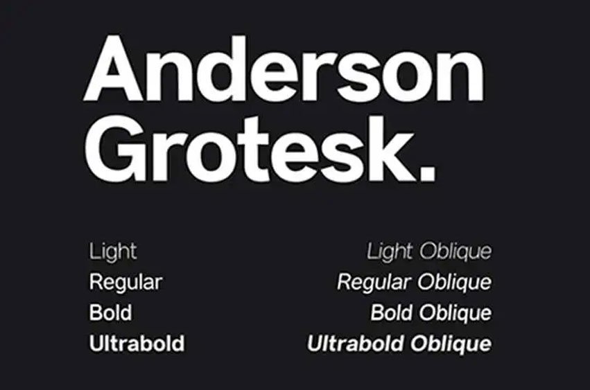 Anderson Grotesk Font