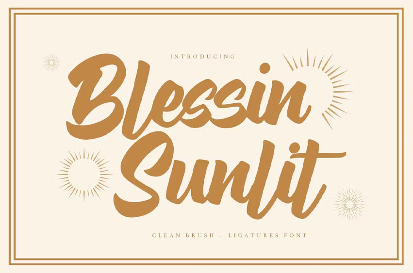 Blessin Sunlit Font