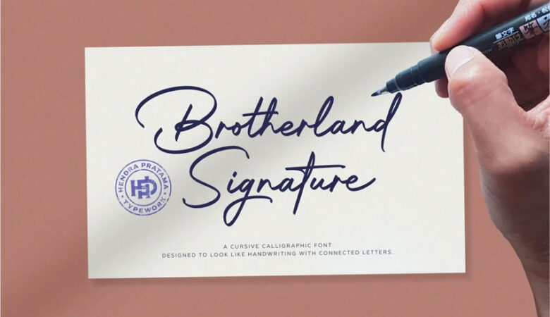 Brotherland Signature Font