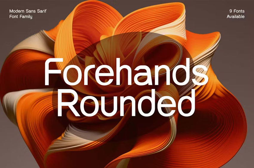 Forehands Rounded Font