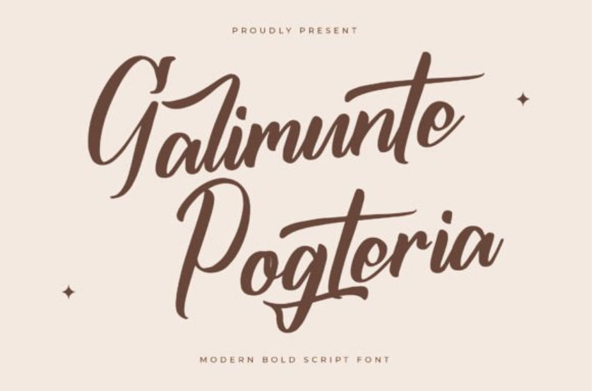 Galimunte Pogteria Font