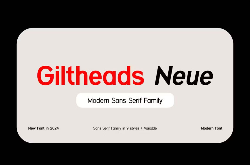 Giltheads Neue Font