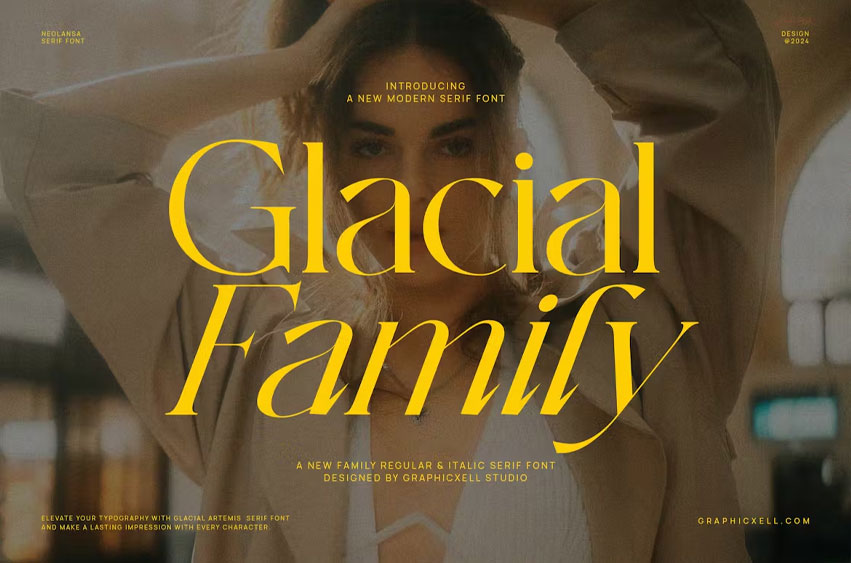 Glacial Family Font