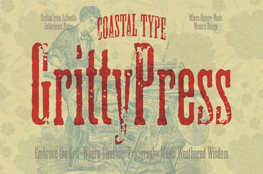 GrittyPress Font