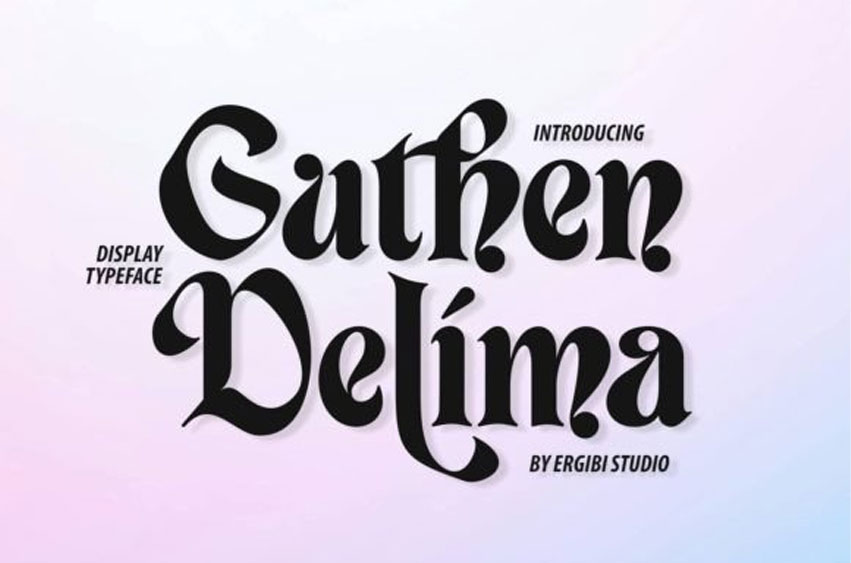 Guthen Delima Font