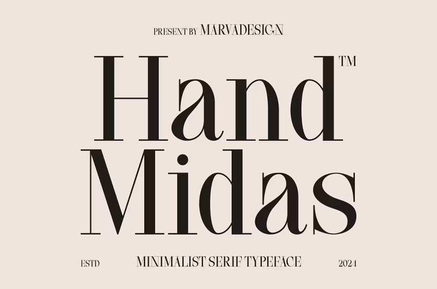 Hand Midas Font