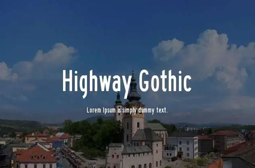 Highway Gothic Font