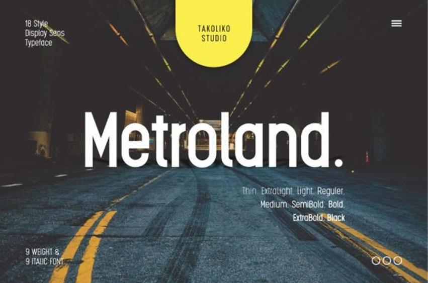Metroland Font