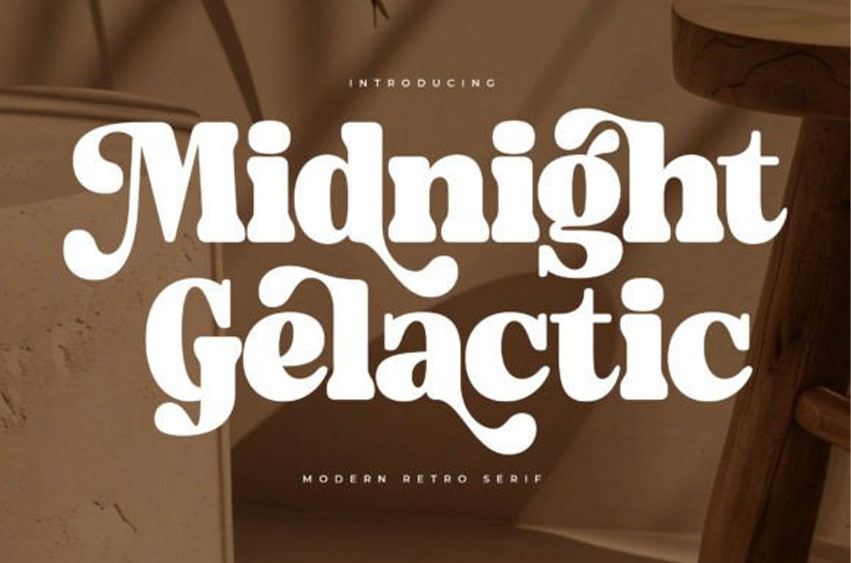 Midnight Gelactic Font - FreeDaFonts