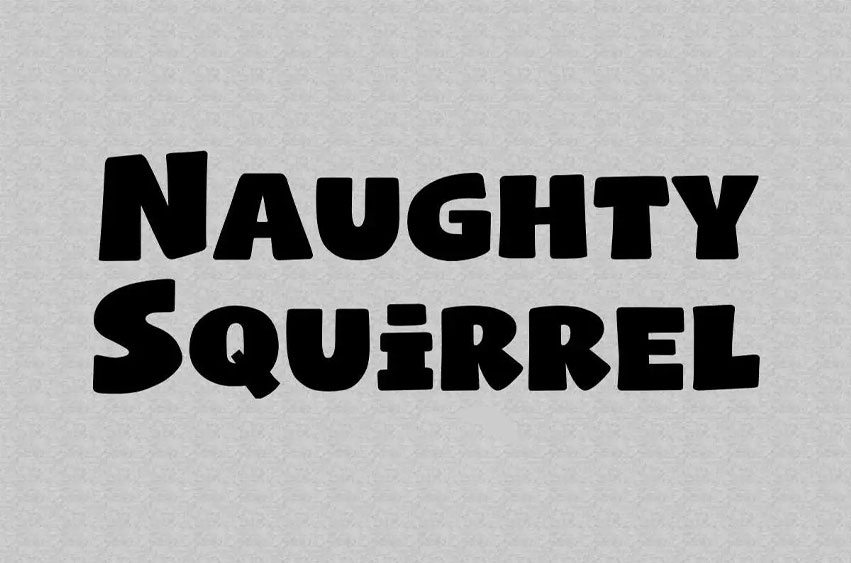 Naughty Squirrel Font