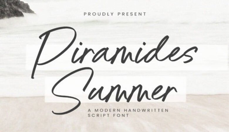 Piramides Summer Font