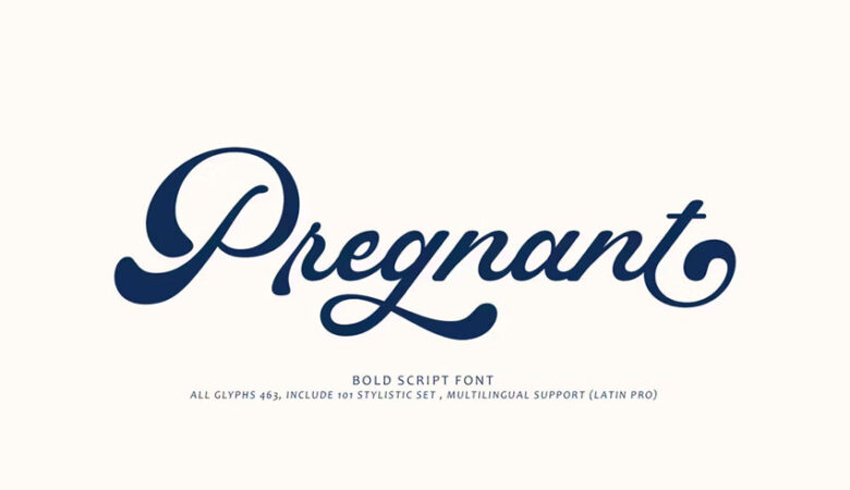 Pregnant Font