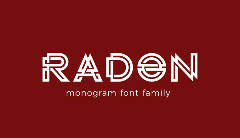 Radon Monogram Font