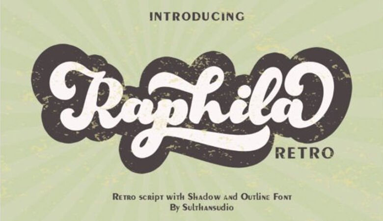 Raphila Retro Font