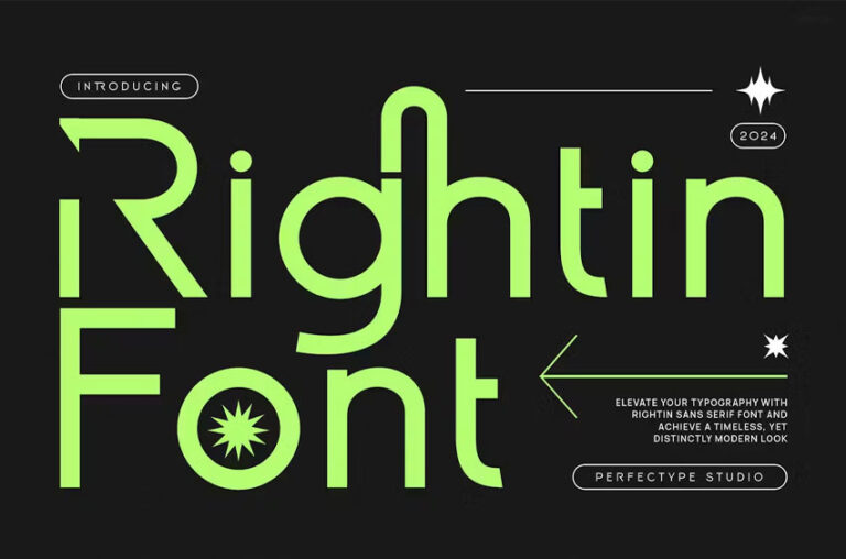 Rightin Font - FreeDaFonts