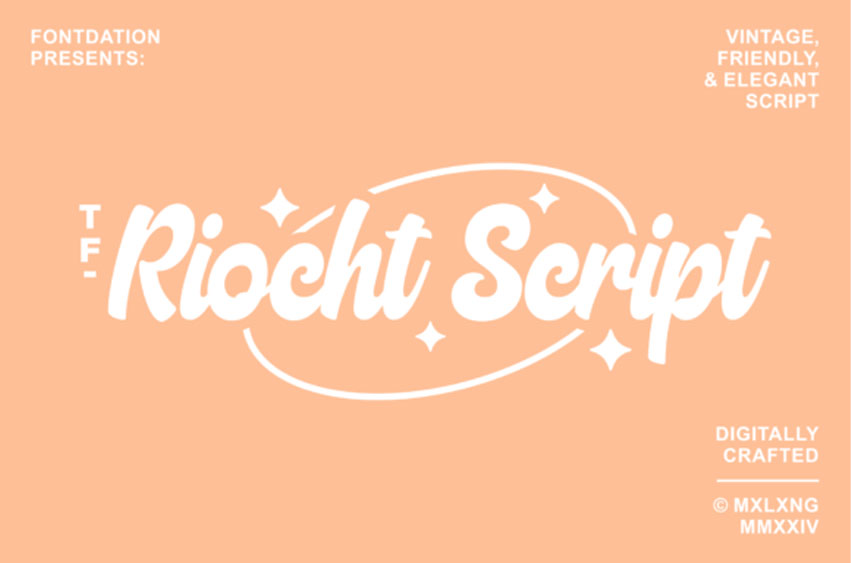 Riocht Script Font