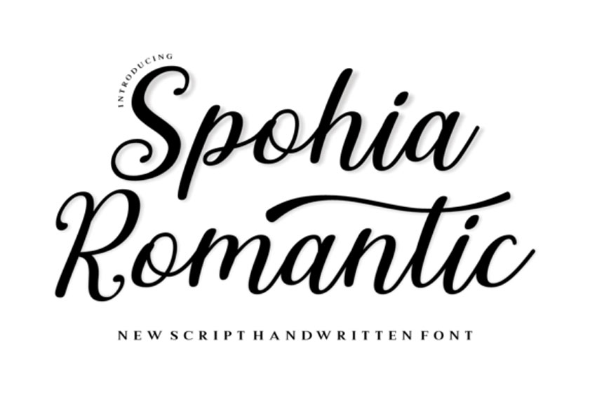 Spohia Romantic Font