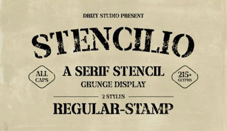 Stencilio Font