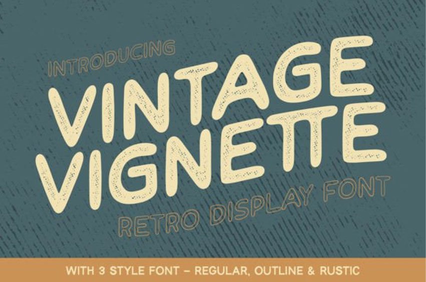 Vintage Vignette Font