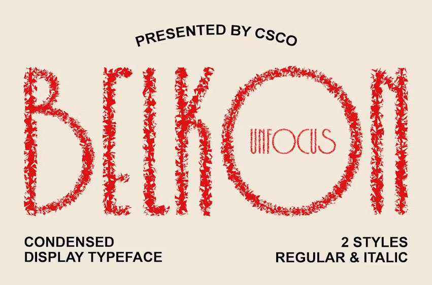 Belkon Unfocus Font