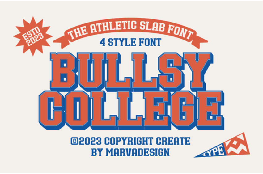 Bullsy College Font