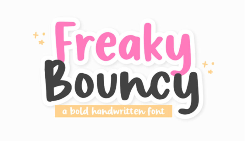 Freaky Bouncy Font