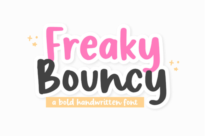 Freaky Bouncy Font