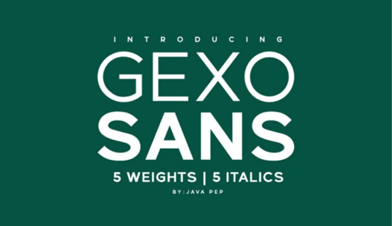 Gexo Sans Font