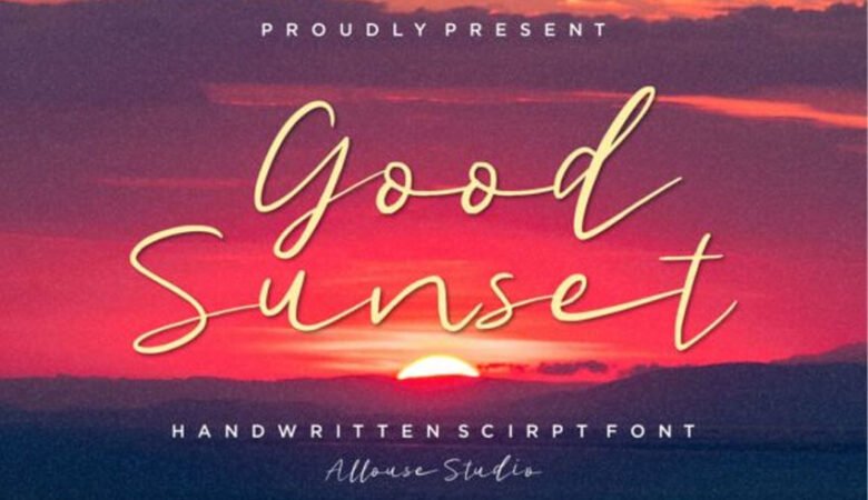 Good Sunset Font