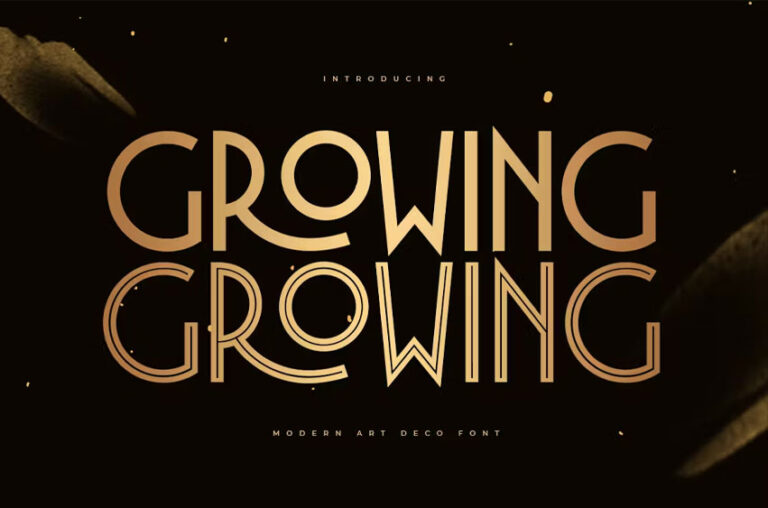 Growing Font - FreeDaFonts