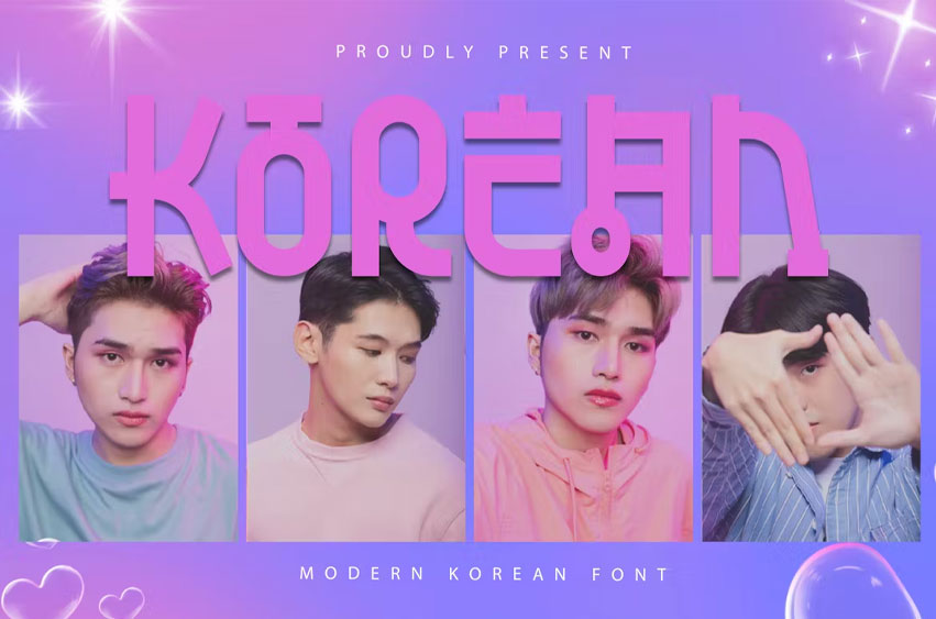 Korean Modern Font