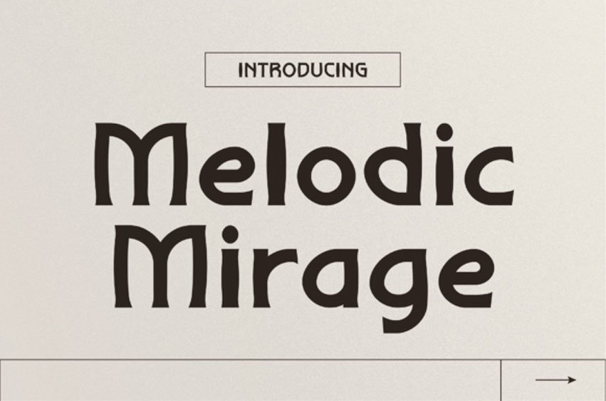Melodic Mirage Font