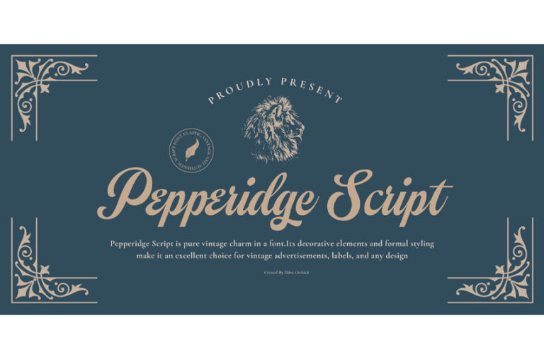 Pepperidge Font - FreeDaFonts