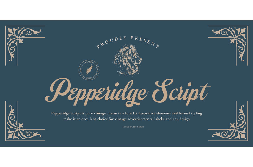 Pepperidge Font