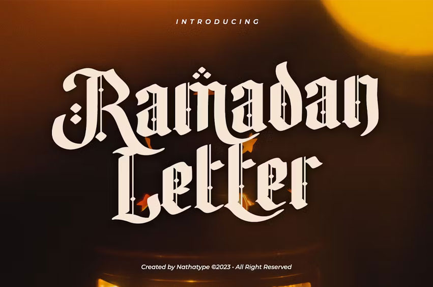 Ramadan Letter Font