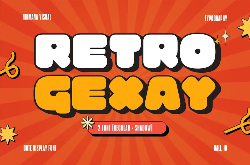 Retro Gexay Font