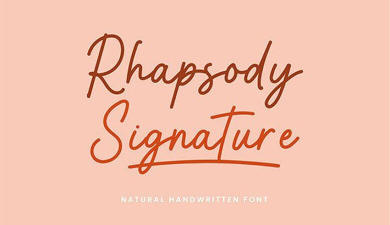 Rhapsody Signature Font