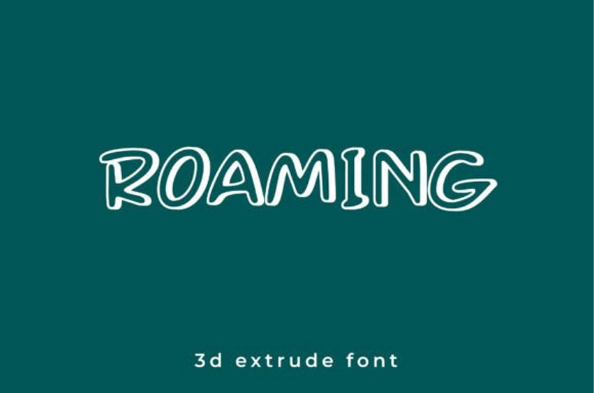 Roaming Font