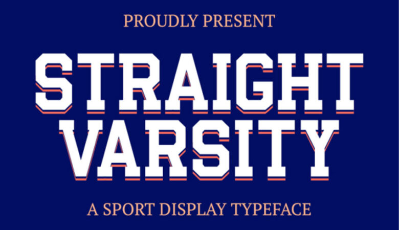 Straight Varsity Font