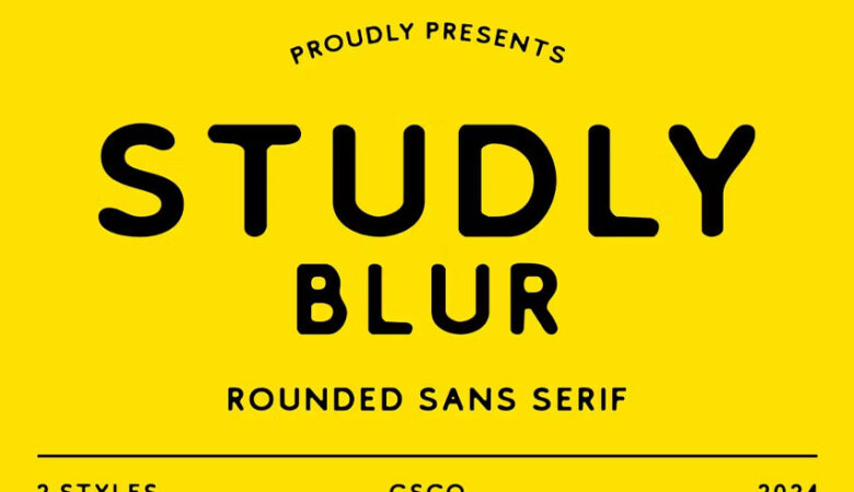 Studly Blur Font