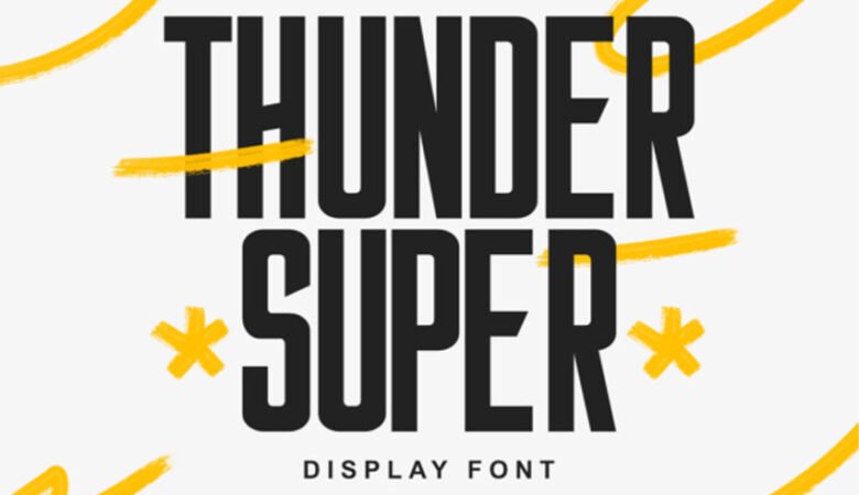 Thunder Super Font